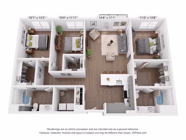 Unit 610 519 floor plan